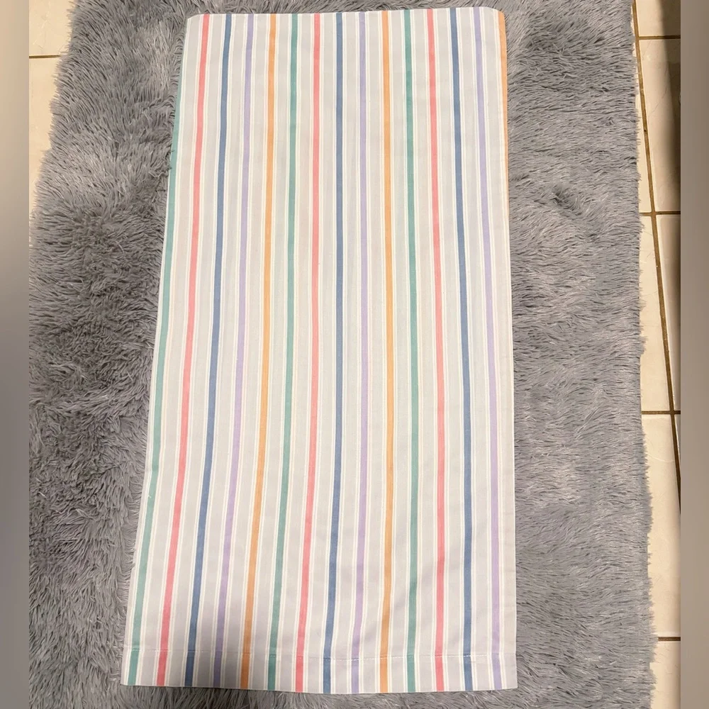King Pillowcase with Soft Multicolor Stripes